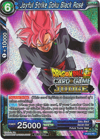 Joyful Strike Goku Black Rose (P-015) [Judge Promotion Cards] | Dragon's Lair Comics and Fantasy Houston TX