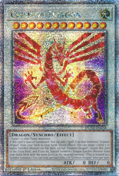 Crimson Dragon [DUNE-EN038] Quarter Century Secret Rare | Dragon's Lair Comics and Fantasy Houston TX