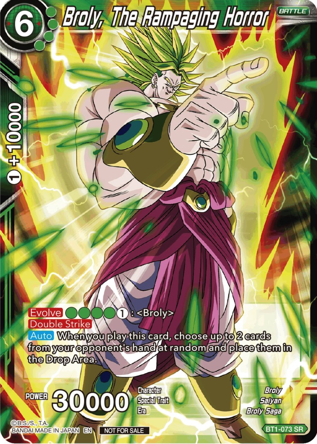 Broly, The Rampaging Horror (Gen Con 2023) (BT1-073) [Promotion Cards] | Dragon's Lair Comics and Fantasy Houston TX