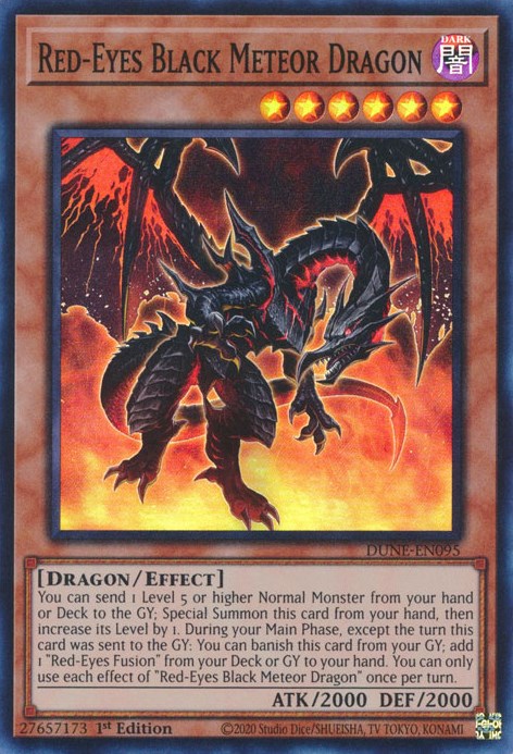 Red-Eyes Black Meteor Dragon [DUNE-EN095] Super Rare | Dragon's Lair Comics and Fantasy Houston TX