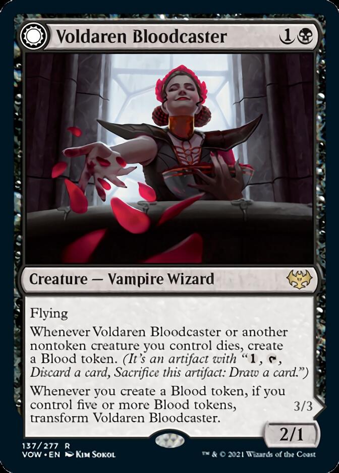 Voldaren Bloodcaster // Bloodbat Summoner [Innistrad: Crimson Vow] | Dragon's Lair Comics and Fantasy Houston TX