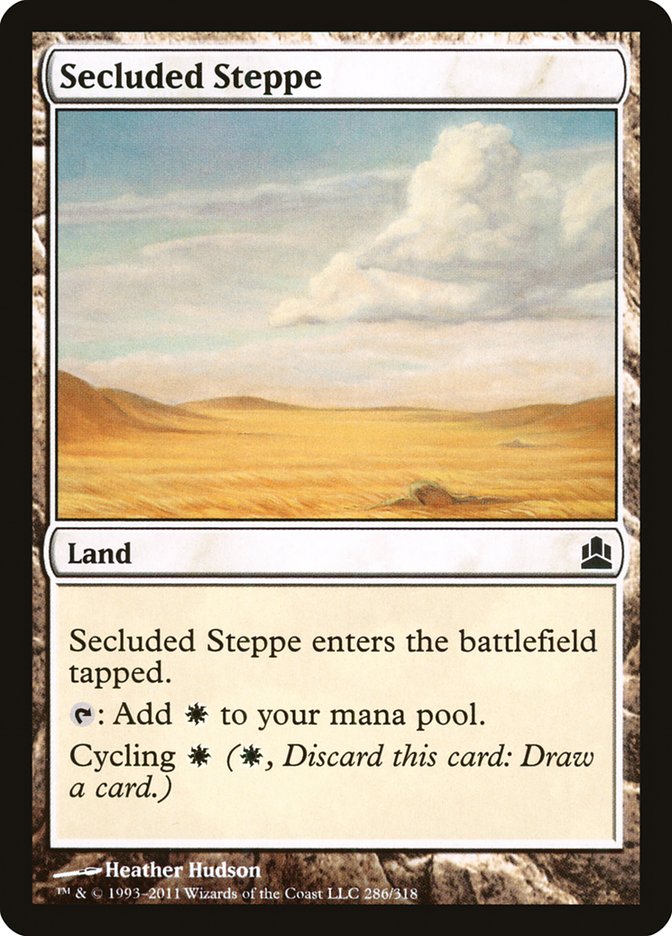 Secluded Steppe [Commander 2011] | Dragon's Lair Comics and Fantasy Houston TX