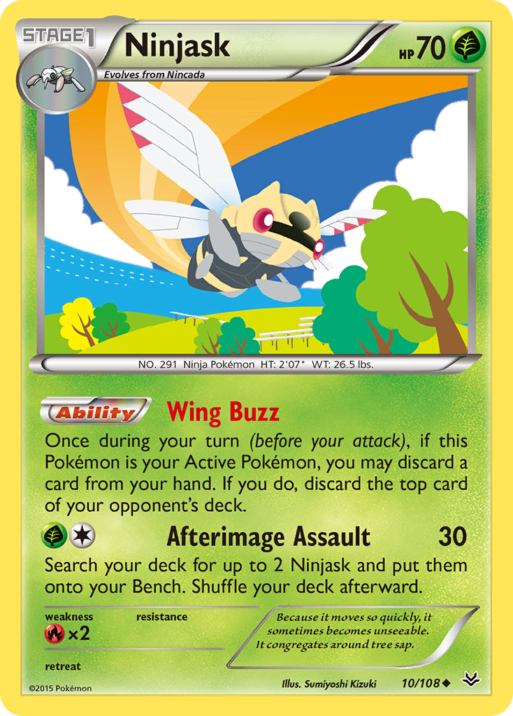 Ninjask (10/108) [XY: Roaring Skies] | Dragon's Lair Comics and Fantasy Houston TX