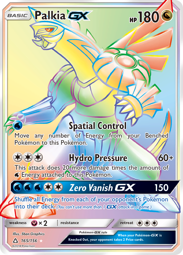 Palkia GX (165/156) [Sun & Moon: Ultra Prism] | Dragon's Lair Comics and Fantasy Houston TX