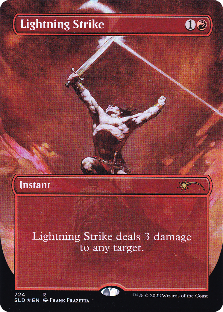 Lightning Strike (Borderless) [Secret Lair Drop Promos] | Dragon's Lair Comics and Fantasy Houston TX