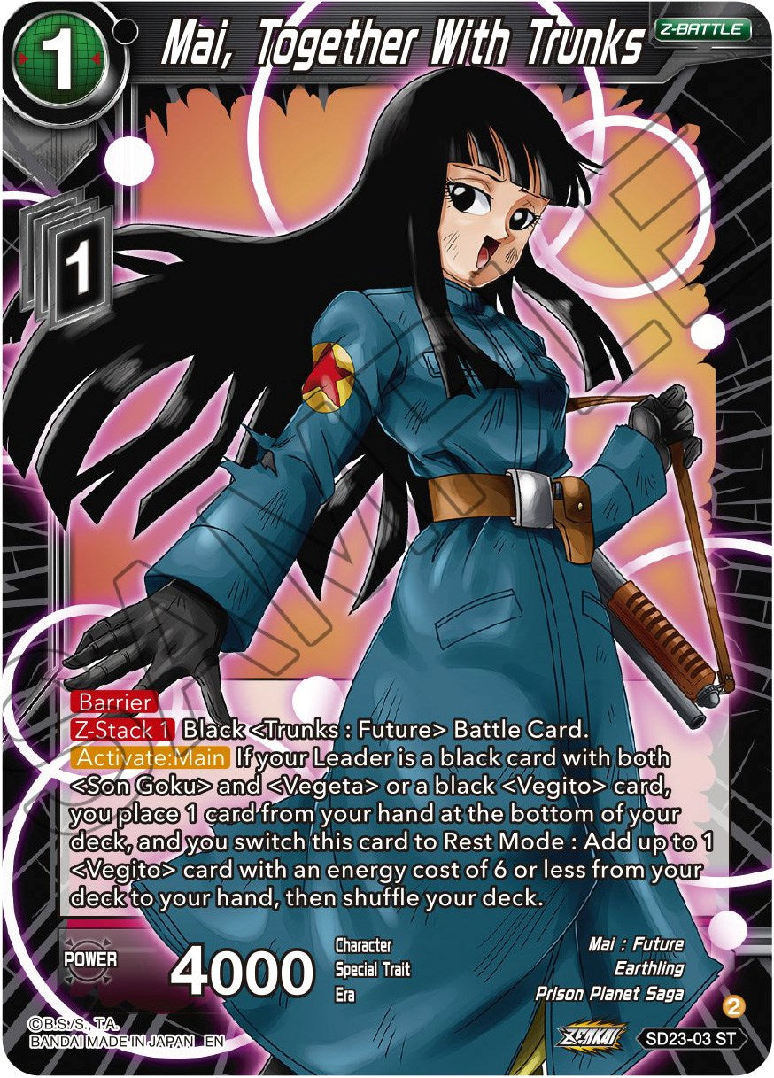 Mai, Together With Trunks (SD23-03) [Critical Blow] | Dragon's Lair Comics and Fantasy Houston TX