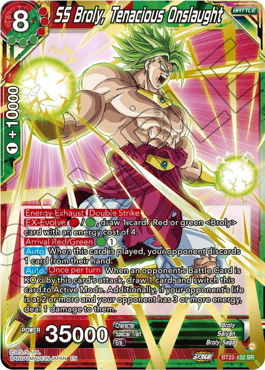 SS Broly, Tenacious Onslaught (BT22-132) [Critical Blow] | Dragon's Lair Comics and Fantasy Houston TX