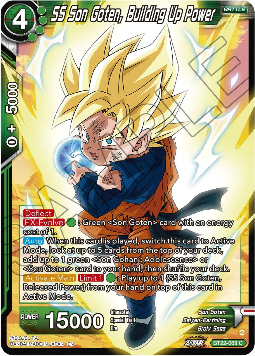 SS Son Goten, Building Up Power (BT22-069) [Critical Blow] | Dragon's Lair Comics and Fantasy Houston TX