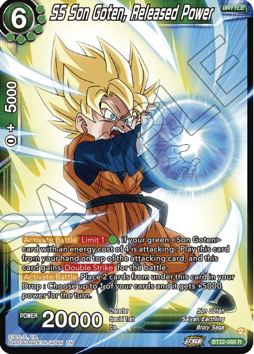 SS Son Goten, Released Power (BT22-068) [Critical Blow] | Dragon's Lair Comics and Fantasy Houston TX