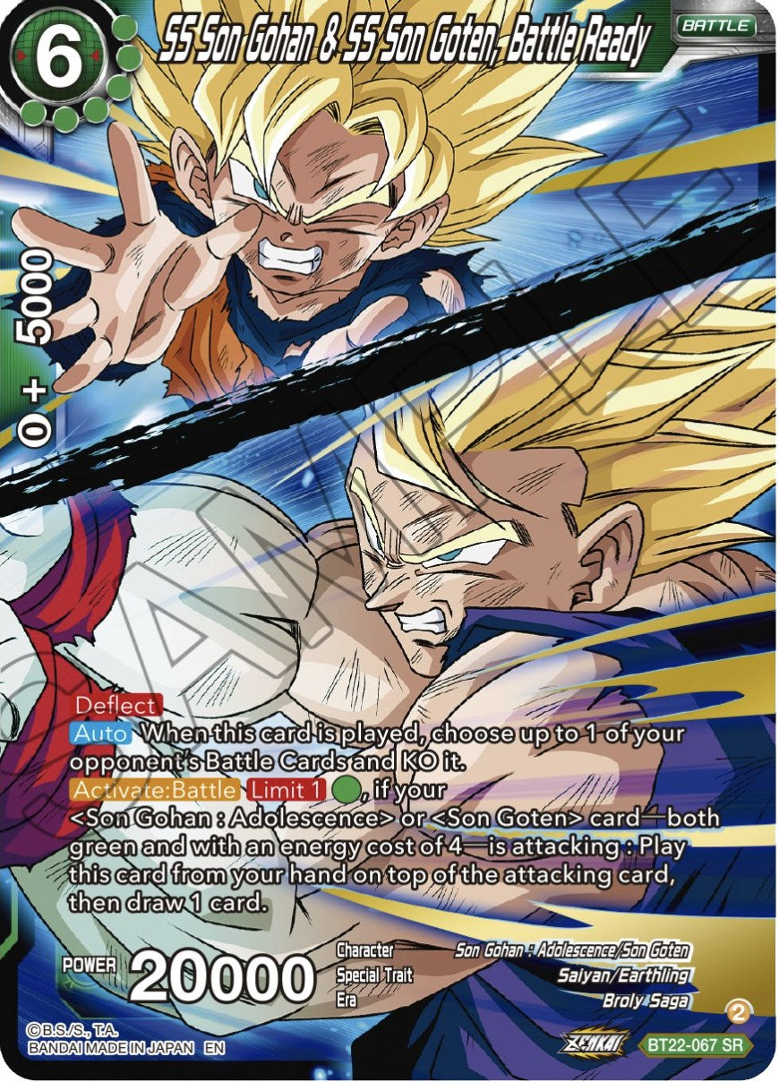 SS Son Gohan & SS Son Goten, Battle Ready (BT22-067) [Critical Blow] | Dragon's Lair Comics and Fantasy Houston TX