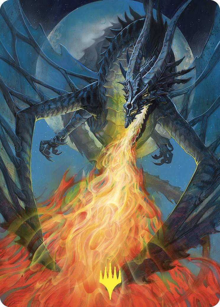 Balefire Dragon Art Card (Gold-Stamped) [Commander Masters Art Series] | Dragon's Lair Comics and Fantasy Houston TX