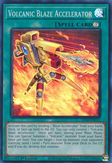 Volcanic Blaze Accelerator [LD10-EN021] Super Rare | Dragon's Lair Comics and Fantasy Houston TX