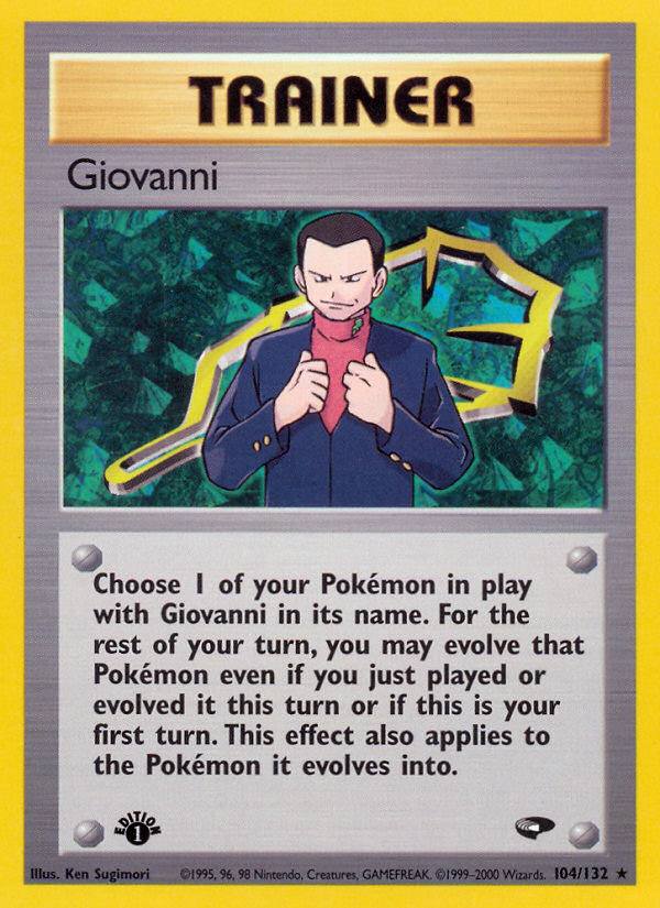 Giovanni (104/132) [Gym Challenge 1st Edition] | Dragon's Lair Comics and Fantasy Houston TX