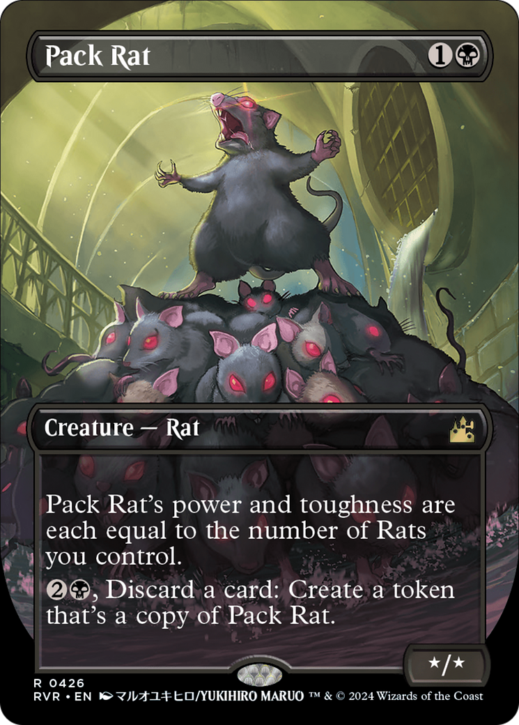 Pack Rat (Anime Borderless) [Ravnica Remastered] | Dragon's Lair Comics and Fantasy Houston TX