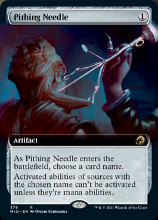 Pithing Needle (Extended Art) [Innistrad: Midnight Hunt] | Dragon's Lair Comics and Fantasy Houston TX