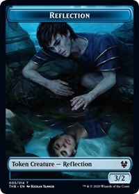 Reflection // Satyr Double-Sided Token [Theros Beyond Death Tokens] | Dragon's Lair Comics and Fantasy Houston TX