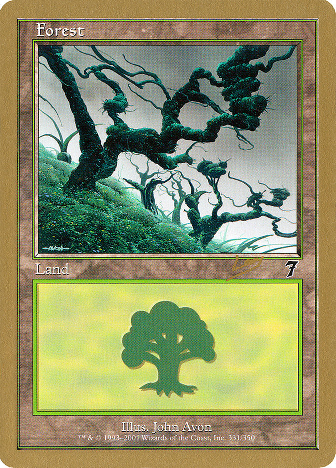 Forest (rl331) (Raphael Levy) [World Championship Decks 2002] | Dragon's Lair Comics and Fantasy Houston TX