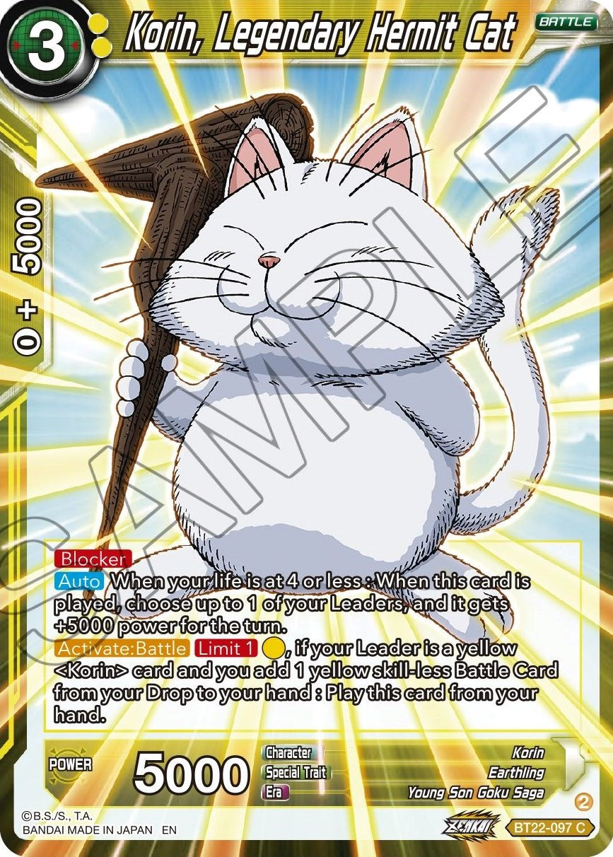 Korin, Legendary Hermit Cat (BT22-097) [Critical Blow] | Dragon's Lair Comics and Fantasy Houston TX