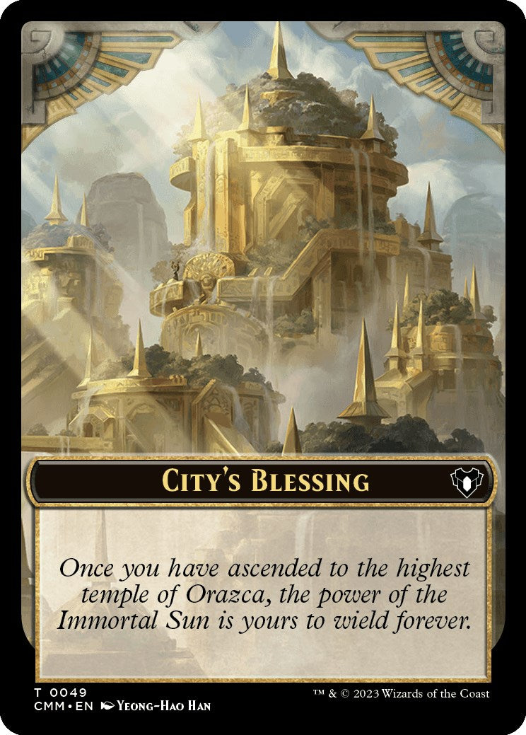 City's Blessing // Dragon Egg Double-Sided Token [Commander Masters Tokens] | Dragon's Lair Comics and Fantasy Houston TX