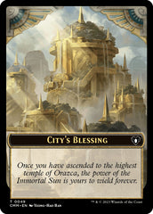 City's Blessing // Emblem - Teferi, Temporal Archmage Double-Sided Token [Commander Masters Tokens] | Dragon's Lair Comics and Fantasy Houston TX