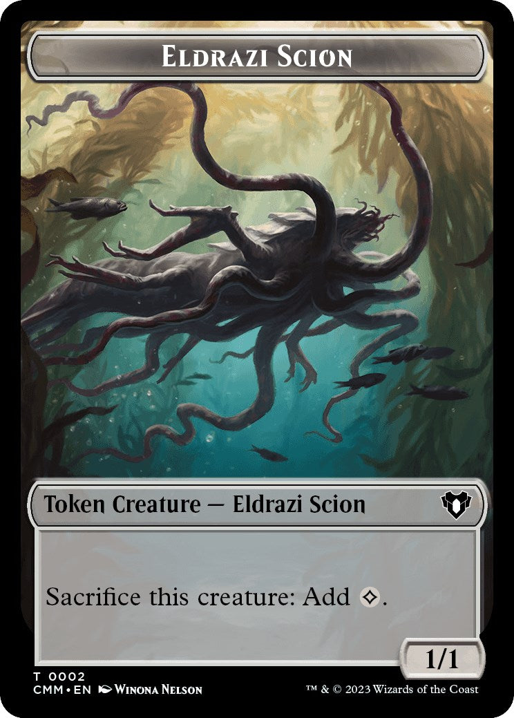 Eldrazi Scion // Demon Double-Sided Token [Commander Masters Tokens] | Dragon's Lair Comics and Fantasy Houston TX