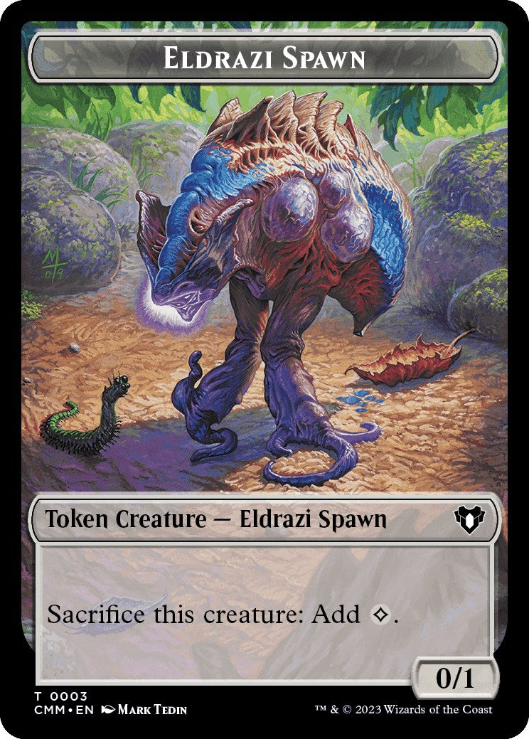 Eldrazi Spawn // Elf Druid Double-Sided Token [Commander Masters Tokens] | Dragon's Lair Comics and Fantasy Houston TX