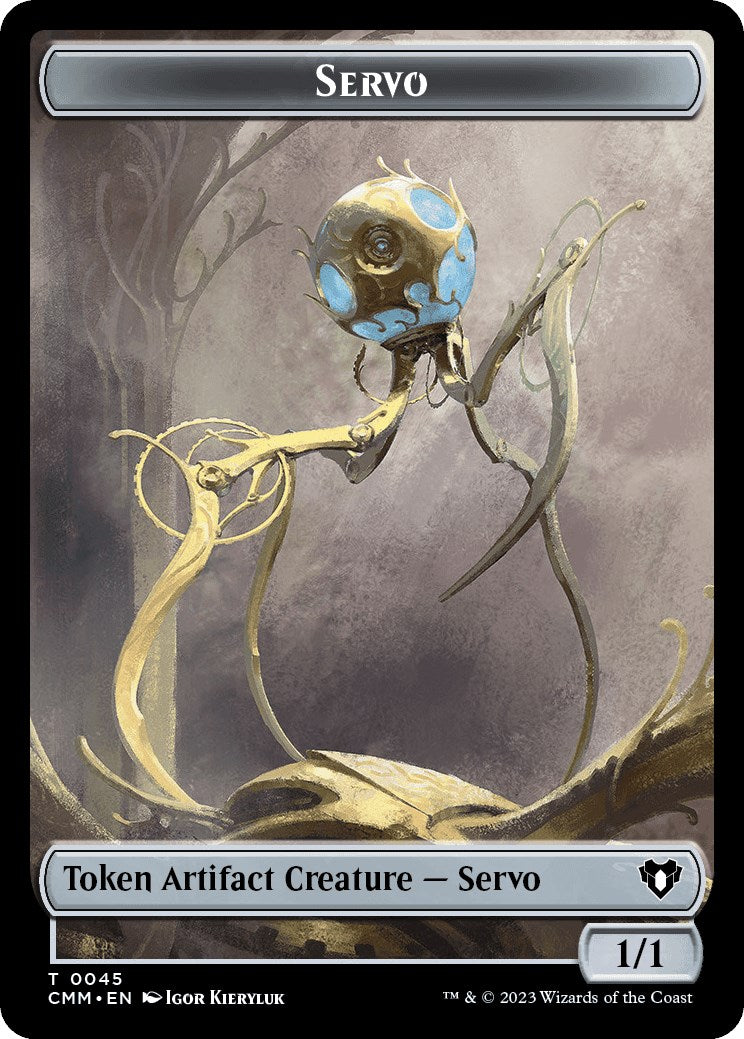 Servo // Emblem - Daretti, Scrap Savant Double-Sided Token [Commander Masters Tokens] | Dragon's Lair Comics and Fantasy Houston TX