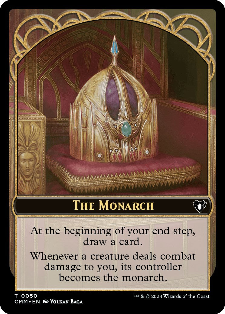 The Monarch // Dragon Egg Double-Sided Token [Commander Masters Tokens] | Dragon's Lair Comics and Fantasy Houston TX