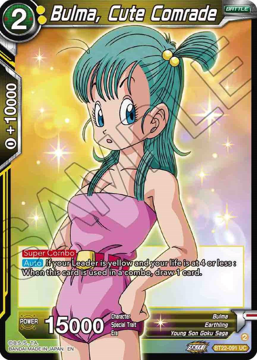 Bulma, Cute Comrade (BT22-091) [Critical Blow] | Dragon's Lair Comics and Fantasy Houston TX