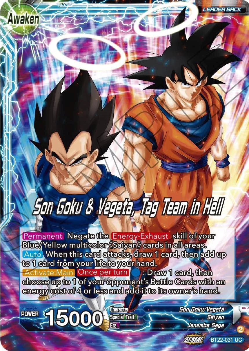 Son Goku // Son Goku & Vegeta, Tag Team in Hell (BT22-031) [Critical Blow] | Dragon's Lair Comics and Fantasy Houston TX