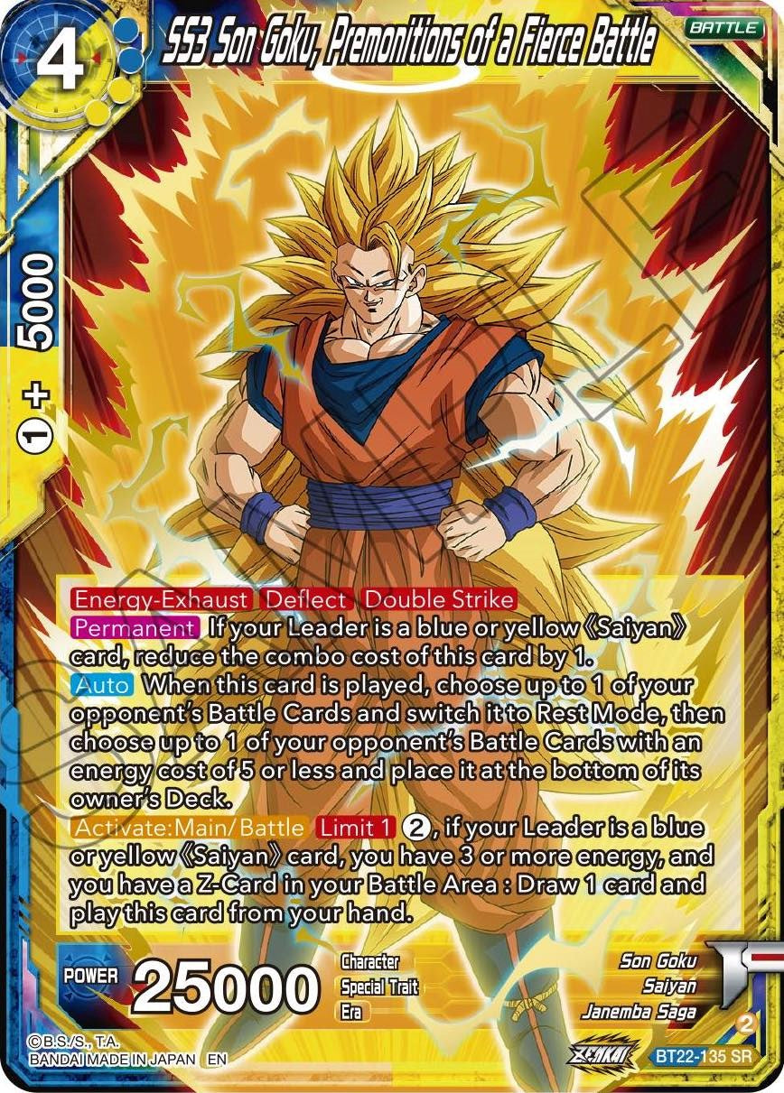 SS3 Son Goku, Premonitions of a Fierce Battle (BT22-135) [Critical Blow] | Dragon's Lair Comics and Fantasy Houston TX