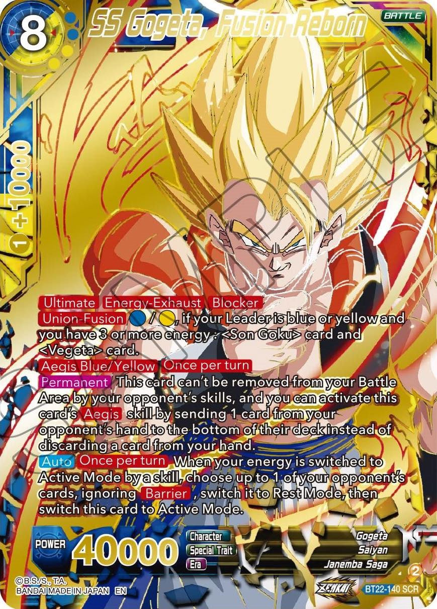 SS Gogeta, Fusion Reborn (BT22-140) [Critical Blow] | Dragon's Lair Comics and Fantasy Houston TX