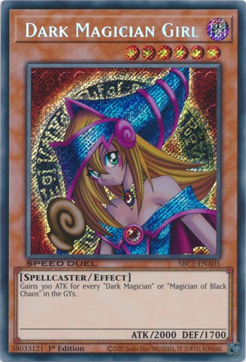 Dark Magician Girl [SBC1-ENA05] Secret Rare | Dragon's Lair Comics and Fantasy Houston TX