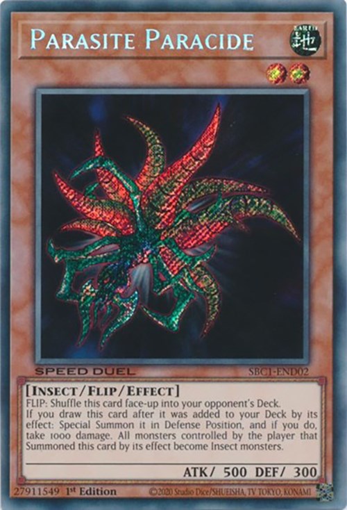 Parasite Paracide [SBC1-END02] Secret Rare | Dragon's Lair Comics and Fantasy Houston TX