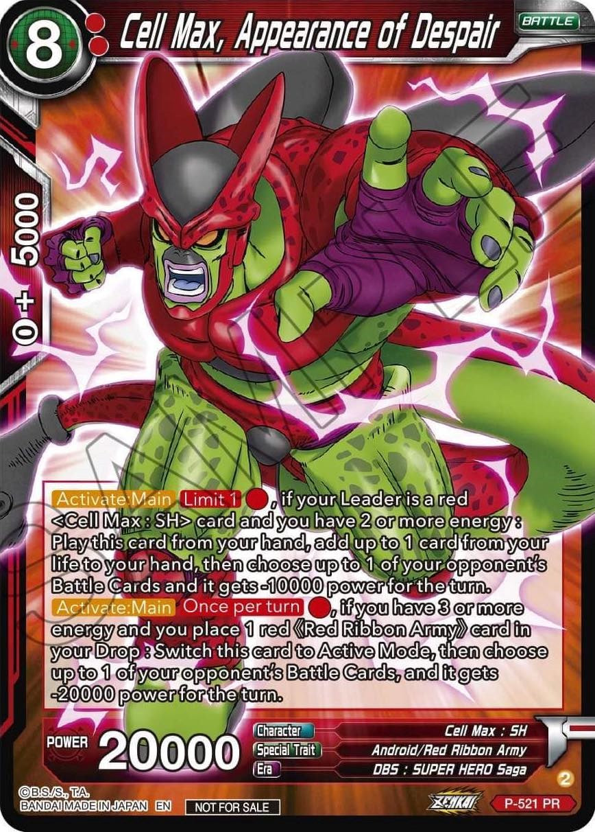 Cell Max, Appearance of Despair (Zenkai Series Tournament Pack Vol.5) (P-521) [Tournament Promotion Cards] | Dragon's Lair Comics and Fantasy Houston TX