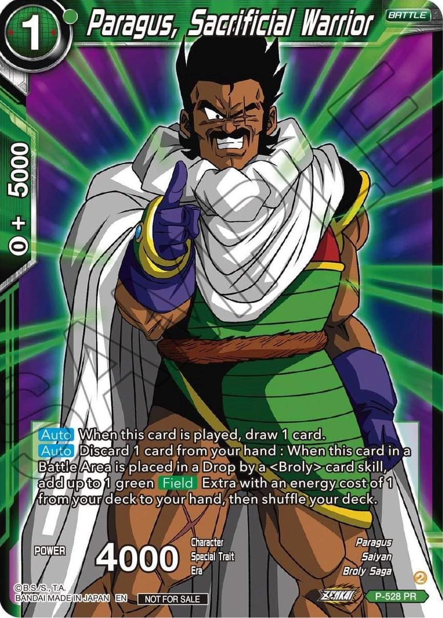 Paragus, Sacrificial Warrior (Zenkai Series Tournament Pack Vol.5) (P-528) [Tournament Promotion Cards] | Dragon's Lair Comics and Fantasy Houston TX