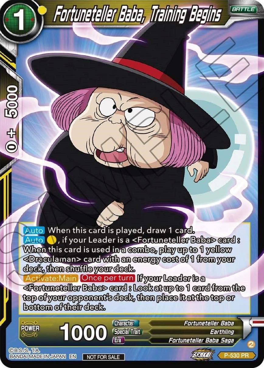 Fortuneteller Baba, Training Begins (Zenkai Series Tournament Pack Vol.5) (P-530) [Tournament Promotion Cards] | Dragon's Lair Comics and Fantasy Houston TX