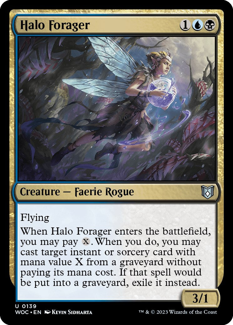 Halo Forager [Wilds of Eldraine Commander] | Dragon's Lair Comics and Fantasy Houston TX