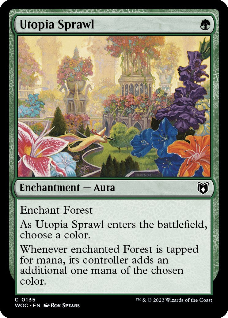 Utopia Sprawl [Wilds of Eldraine Commander] | Dragon's Lair Comics and Fantasy Houston TX