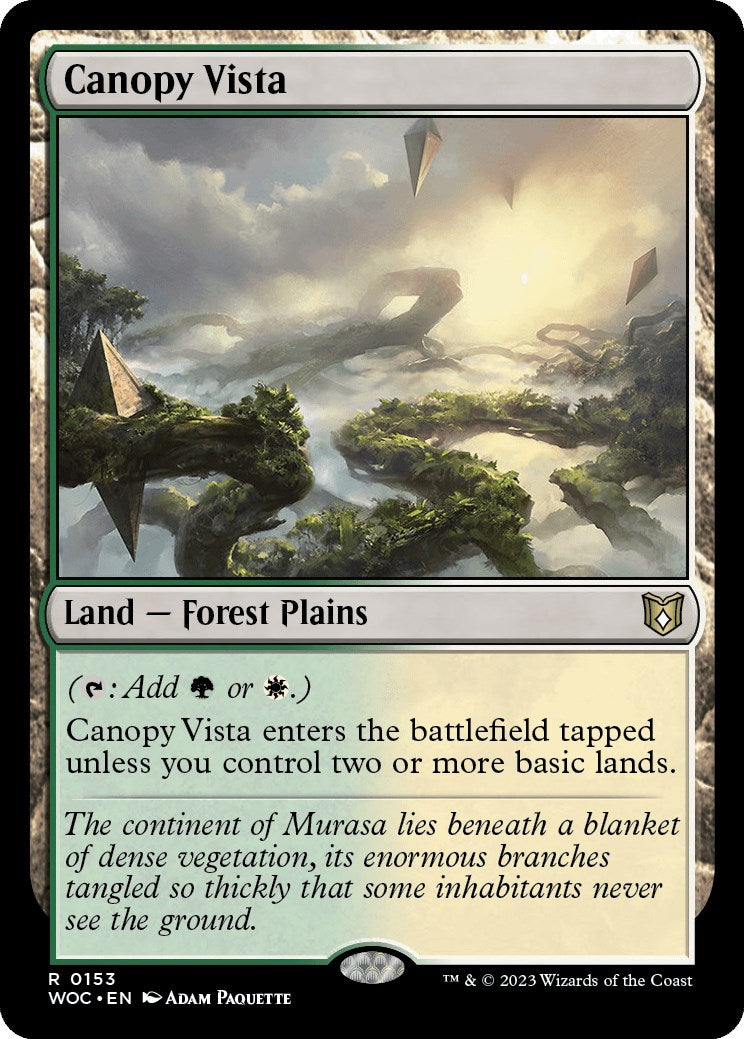 Canopy Vista [Wilds of Eldraine Commander] | Dragon's Lair Comics and Fantasy Houston TX