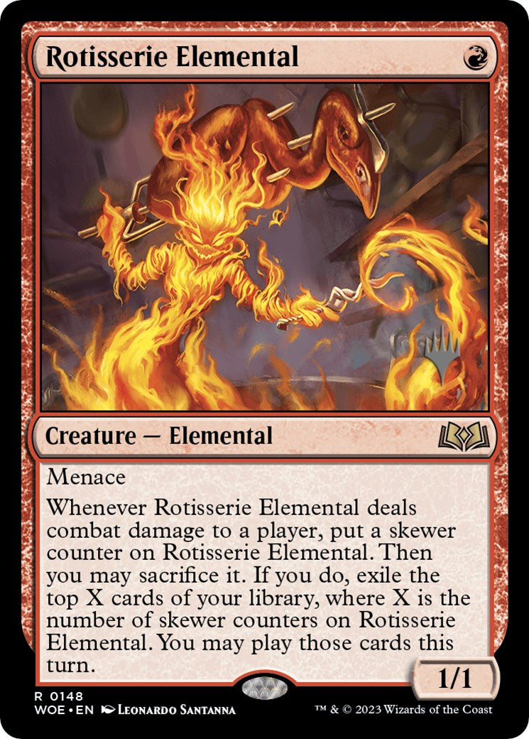 Rotisserie Elemental (Promo Pack) [Wilds of Eldraine Promos] | Dragon's Lair Comics and Fantasy Houston TX