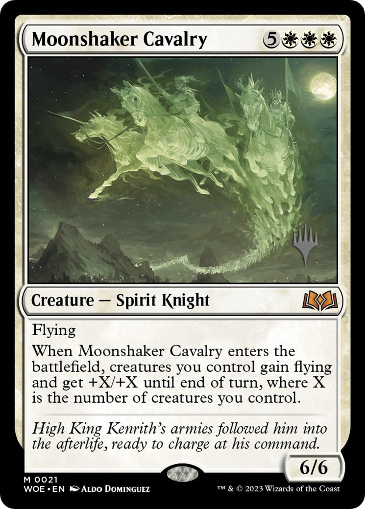 Moonshaker Cavalry (Promo Pack) [Wilds of Eldraine Promos] | Dragon's Lair Comics and Fantasy Houston TX