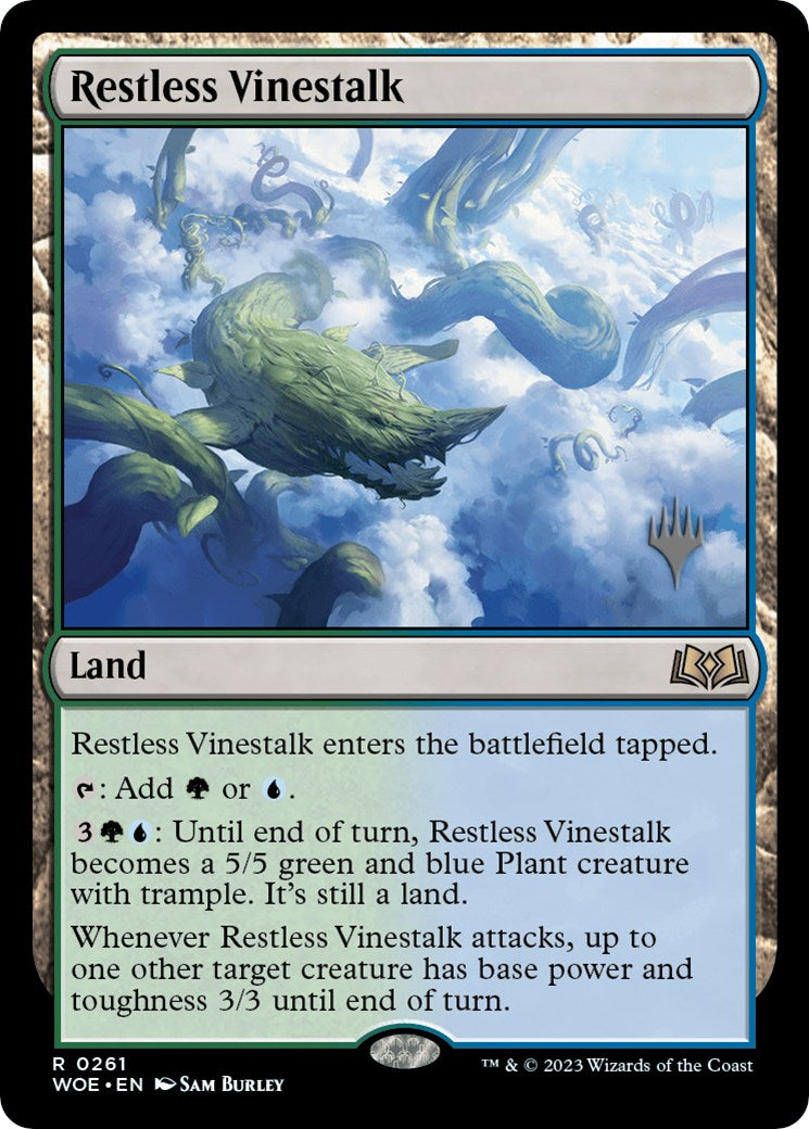 Restless Vinestalk (Promo Pack) [Wilds of Eldraine Promos] | Dragon's Lair Comics and Fantasy Houston TX