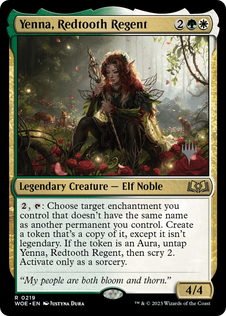 Yenna, Redtooth Regent (Promo Pack) [Wilds of Eldraine Promos] | Dragon's Lair Comics and Fantasy Houston TX