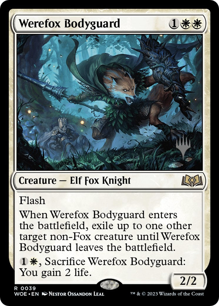 Werefox Bodyguard (Promo Pack) [Wilds of Eldraine Promos] | Dragon's Lair Comics and Fantasy Houston TX