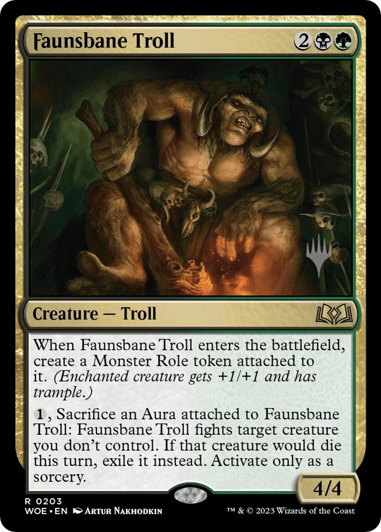 Faunsbane Troll (Promo Pack) [Wilds of Eldraine Promos] | Dragon's Lair Comics and Fantasy Houston TX