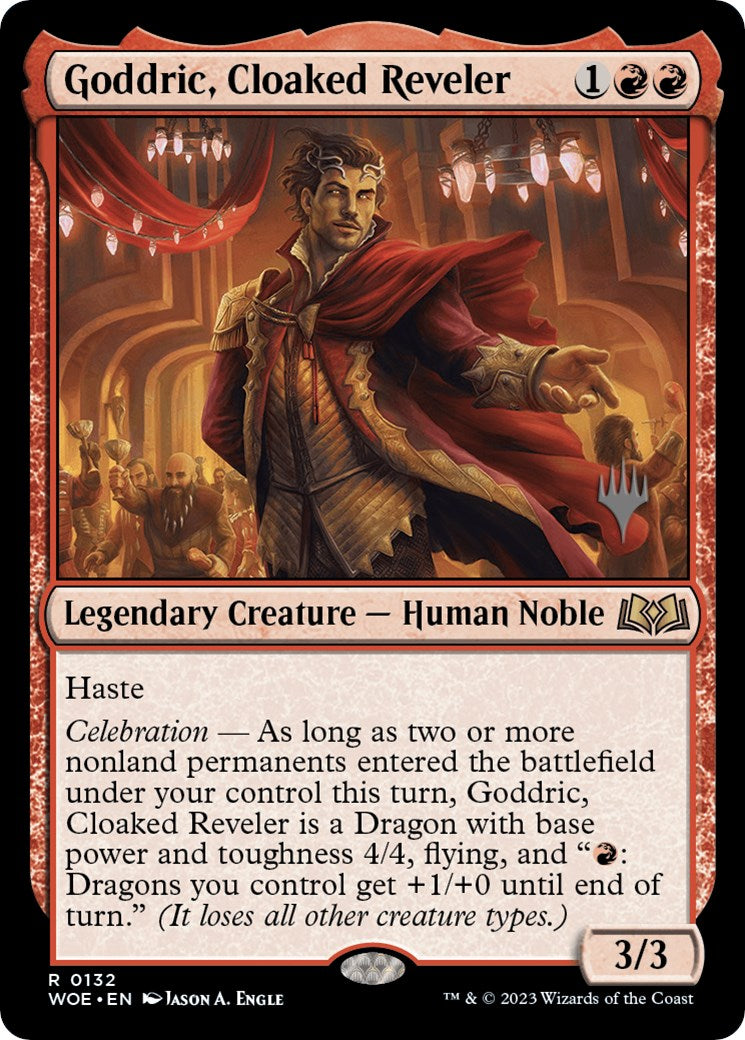 Goddric, Cloaked Reveler (Promo Pack) [Wilds of Eldraine Promos] | Dragon's Lair Comics and Fantasy Houston TX