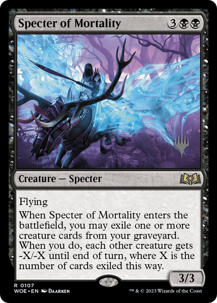 Specter of Mortality (Promo Pack) [Wilds of Eldraine Promos] | Dragon's Lair Comics and Fantasy Houston TX