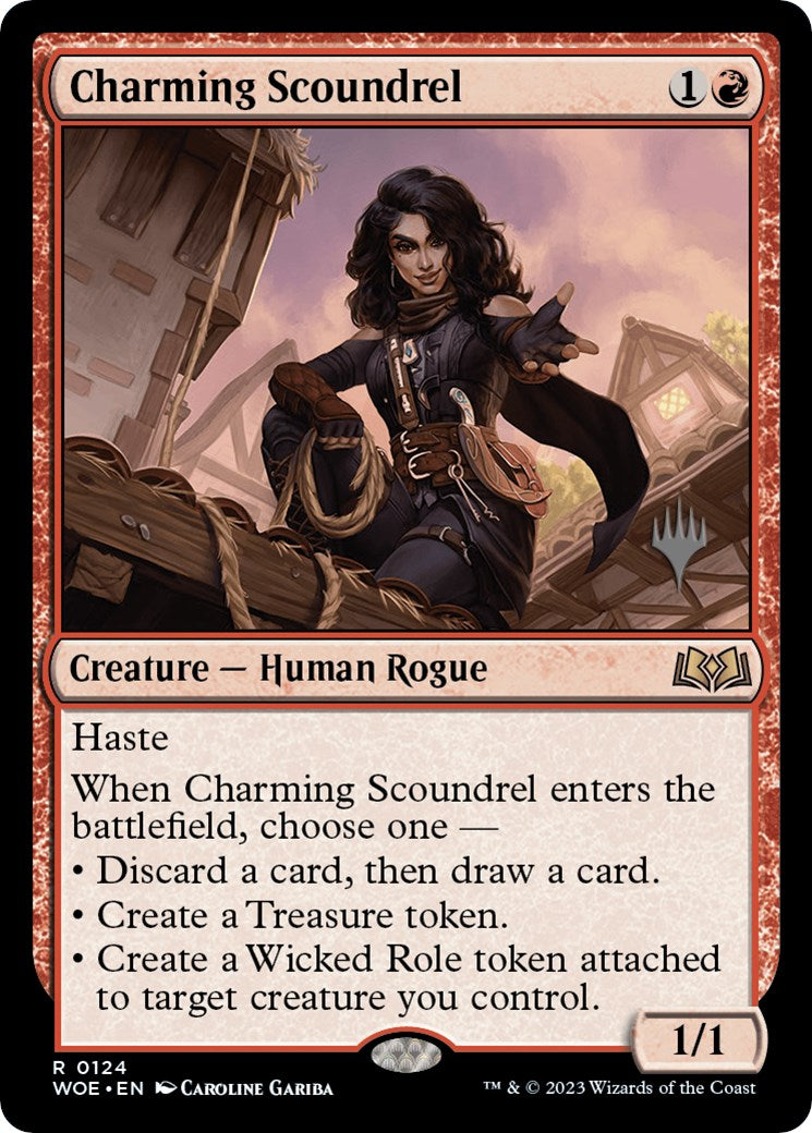 Charming Scoundrel (Promo Pack) [Wilds of Eldraine Promos] | Dragon's Lair Comics and Fantasy Houston TX