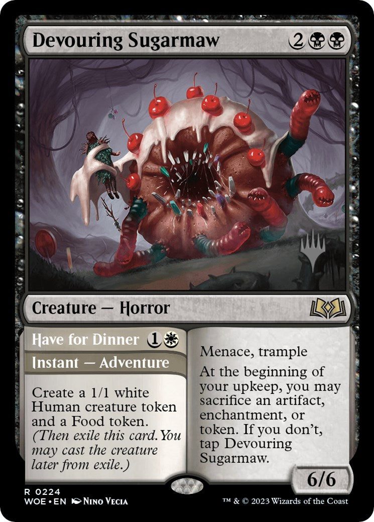 Devouring Sugarmaw // Have for Dinner(Promo Pack) [Wilds of Eldraine Promos] | Dragon's Lair Comics and Fantasy Houston TX